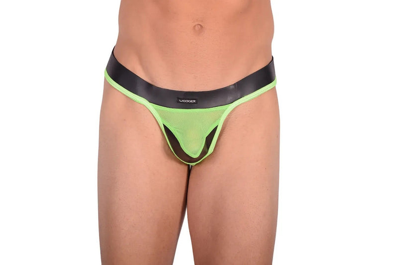 WOJOER Thong POWERPREN String See Through Neopren Green 368W435 5