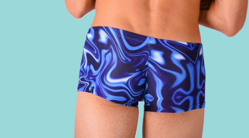 SMU Catch-Me Mini Boxer Brief Sports Cut Mixed Blue P01005 H49