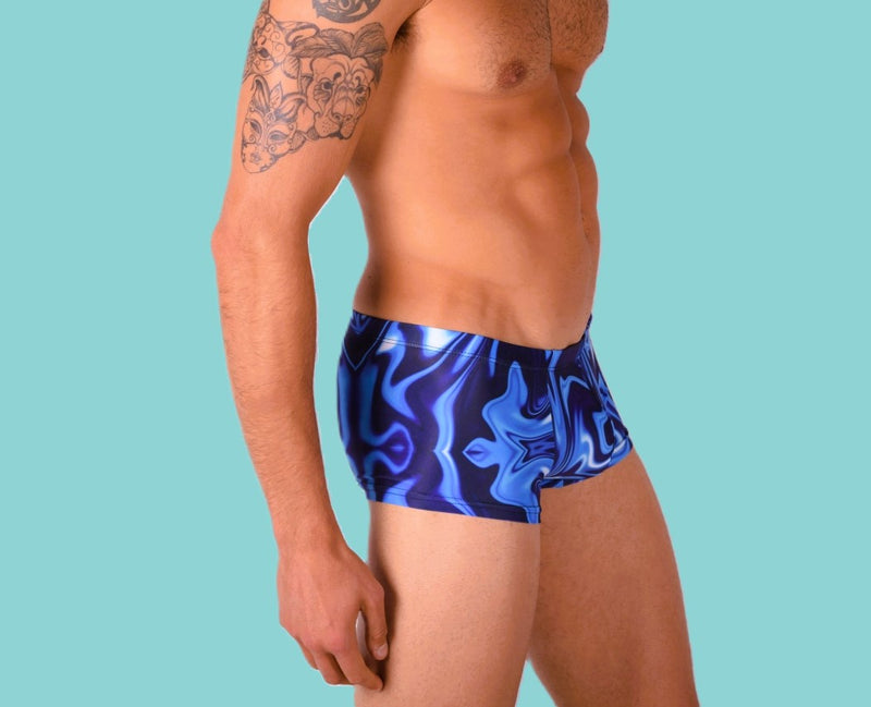 SMU Catch-Me Mini Boxer Brief Sports Cut Mixed Blue P01005 H49