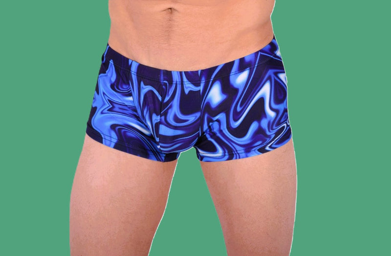 SMU Catch-Me Mini Boxer Brief Sports Cut Mixed Blue P01005 H49