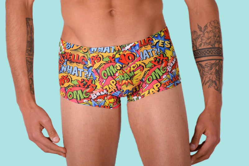 SMU Soft Mini Boxer Verbal Sporty Cut Multi Color P01005 H46