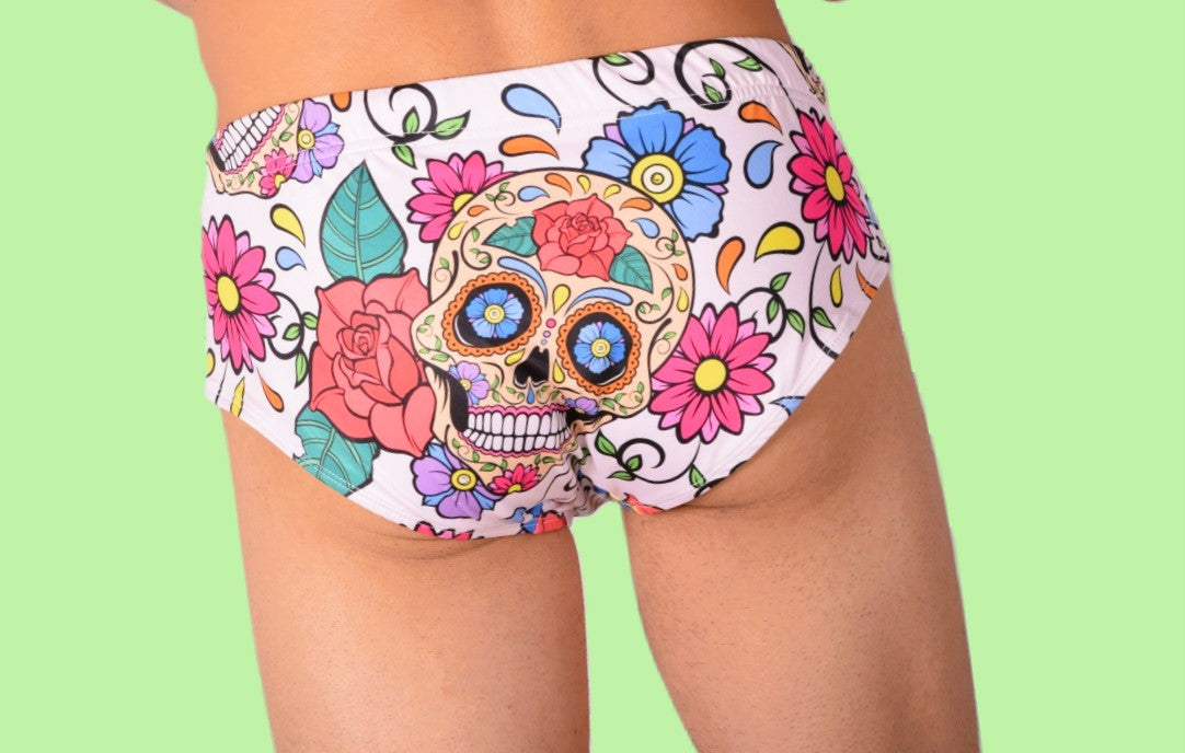 M/L SMU Swim Brief Skull 33441 MX11