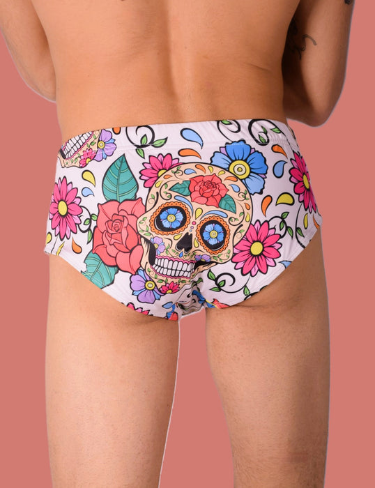 M/L SMU Swim Brief Skull 33441 MX11