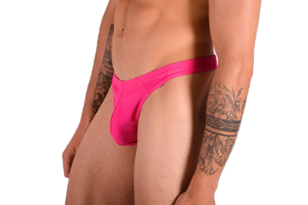 S/M SMU Mens Swim Tanning Thong Pink 33442 MX11