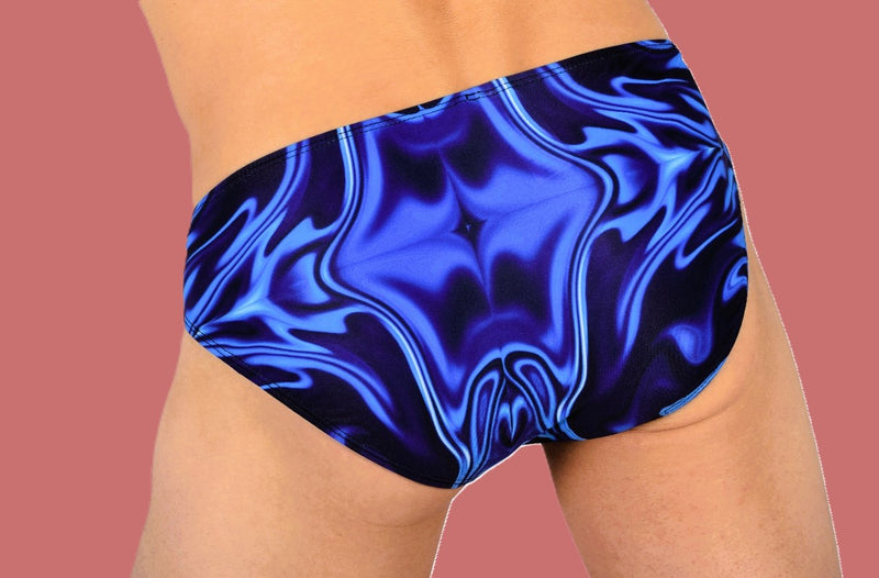 SMU Catch-Me Mini Brief Blue-Mix Speedo Cut 01903 H26