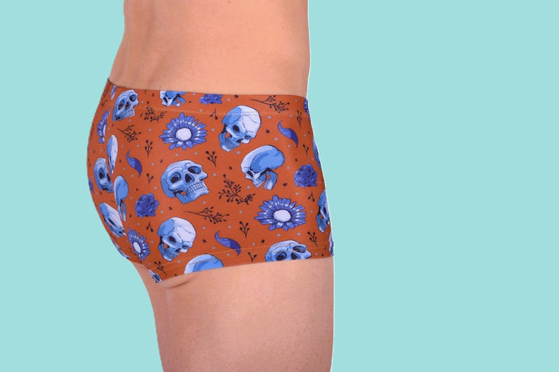 SMU Mini Hipster Skulls Soft Fabric Copper P01005 H44