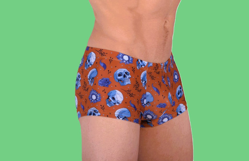 SMU Mini Hipster Skulls Soft Fabric Copper P01005 H44