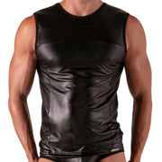 Absolu Male By TOF PARIS Master Crew - Neck Tank Top Fited Cut Secret Pocket 14