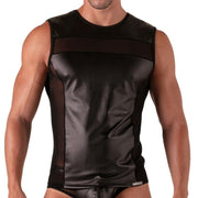 Absolu Male By TOF PARIS Rebel Mesh Tank Top Crew - Neck With Secret Pocket 14