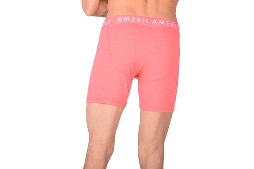 American Eagle Long Boxer Orange Fly Front Boxer Brief AE12