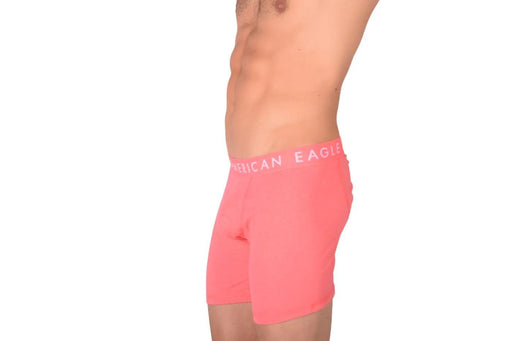 American Eagle Long Boxer Orange Fly Front Boxer Brief AE11