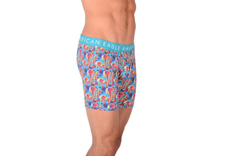 American Eagle Mushroom Print Fly Front Boxer Brief AE14