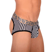 Boxer - Jock Modus Vivendi Combo Jockstrap Animal Bottomless Black 06813 45