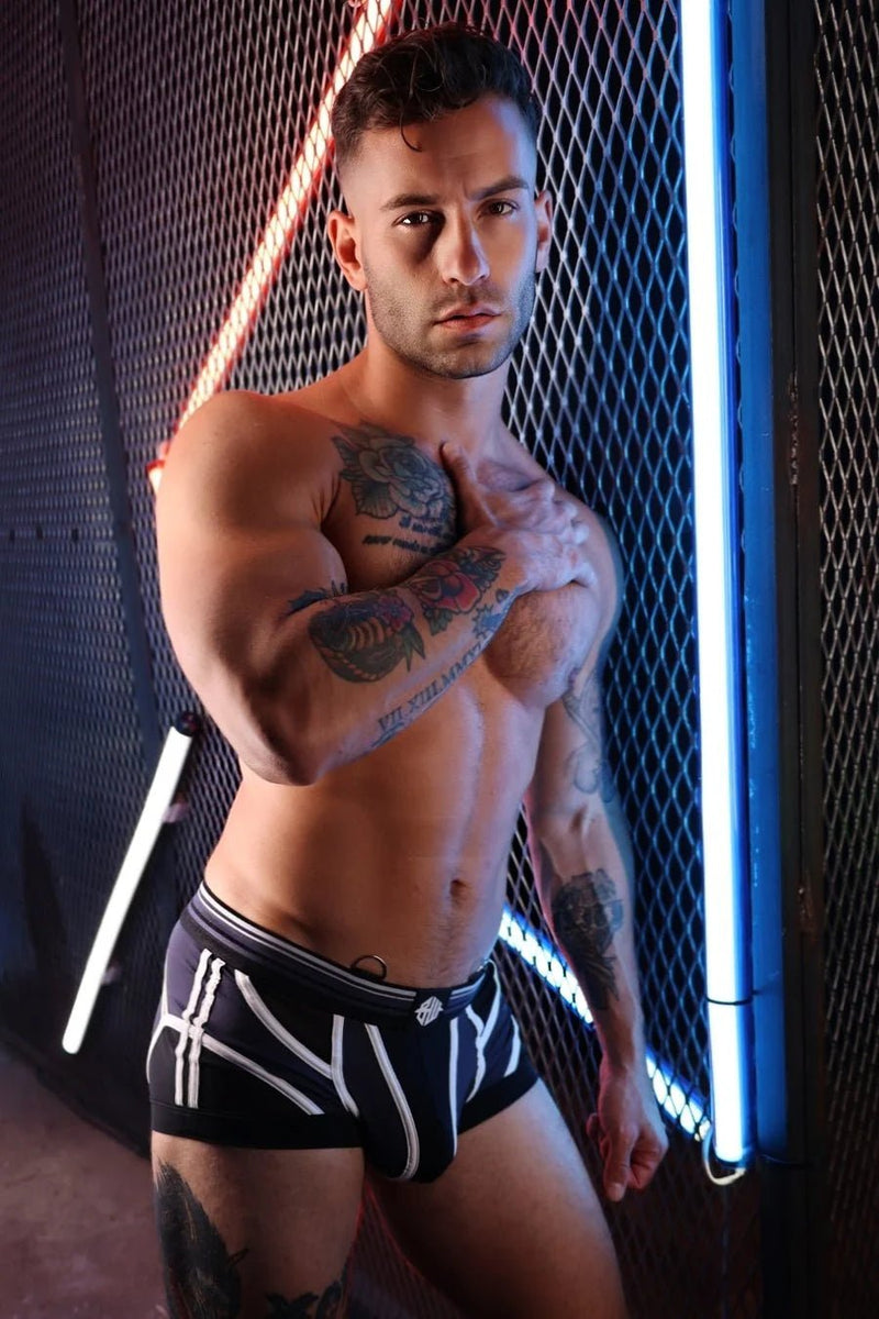 BREEDWELL Circuit Breaker Boxer Brief Large Pouch in Black 223