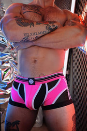BREEDWELL Circuit Breaker Boxer Brief Large Pouch Neon Pink 227