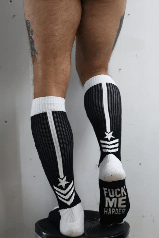 BREEDWELL Cockpit Socks Soft Yarn Fabric Long Sock in Black 535