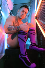 BREEDWELL Knee Socks Purpleicious Hybred Purple Long Sock 274