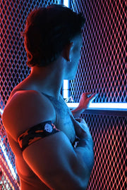 BREEDWELL Neo Camo Armbands Glow in Blacklight Neon Orange4