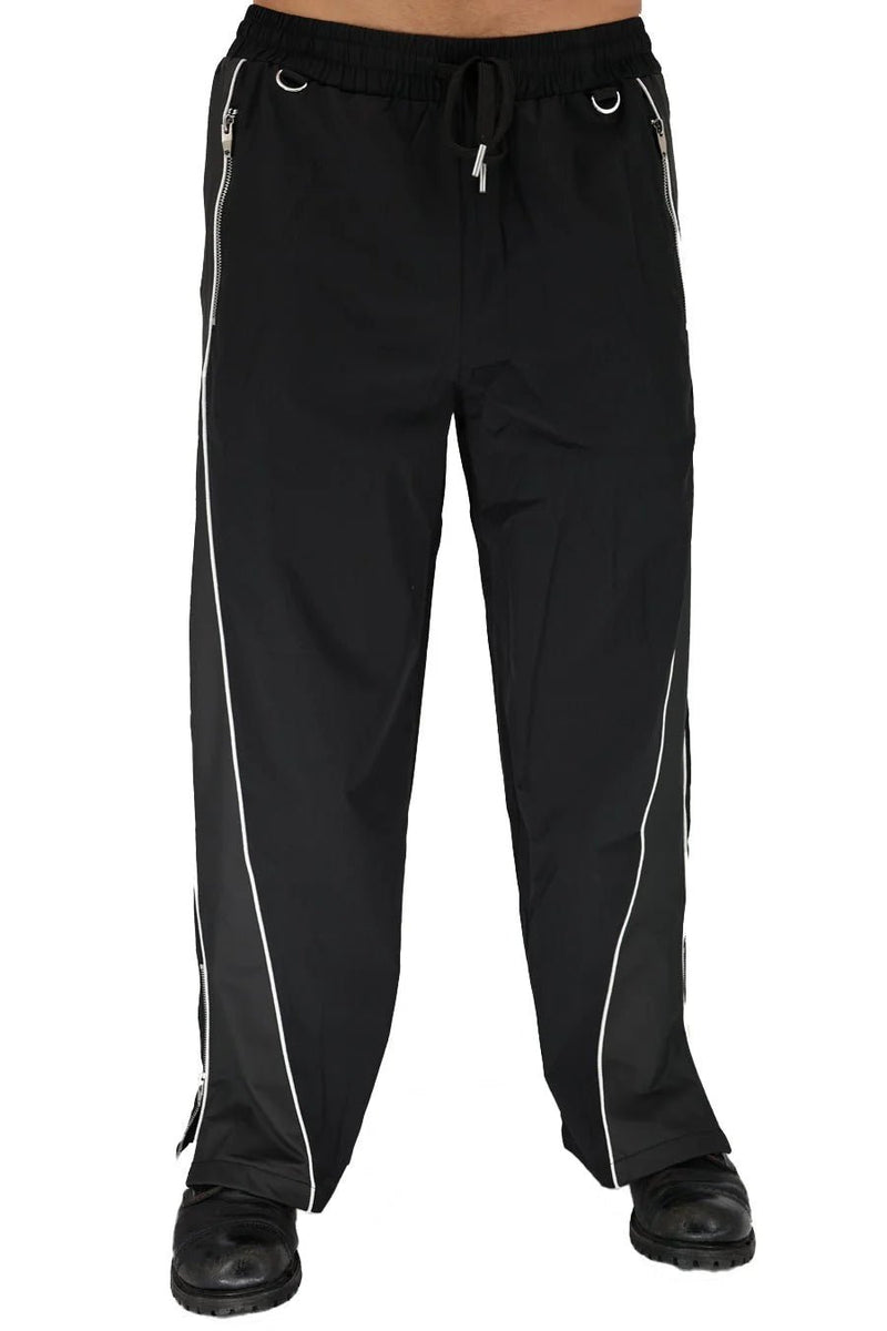 BREEDWELL NSA Track Pants Wide Leg Expandable Ankle Zippers Drawstring & D - Rings8