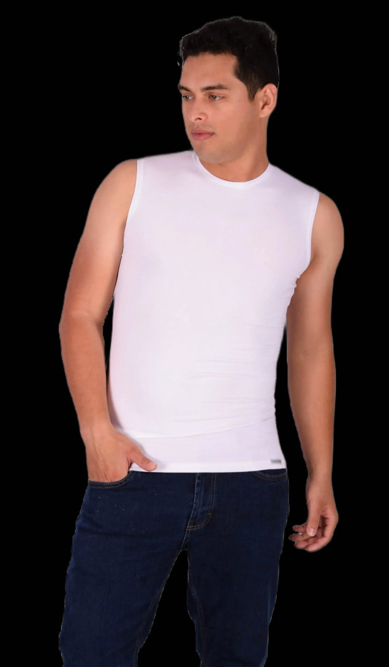 DOREANSE Classic Tank Top Muscle Tank White 2235 4A6