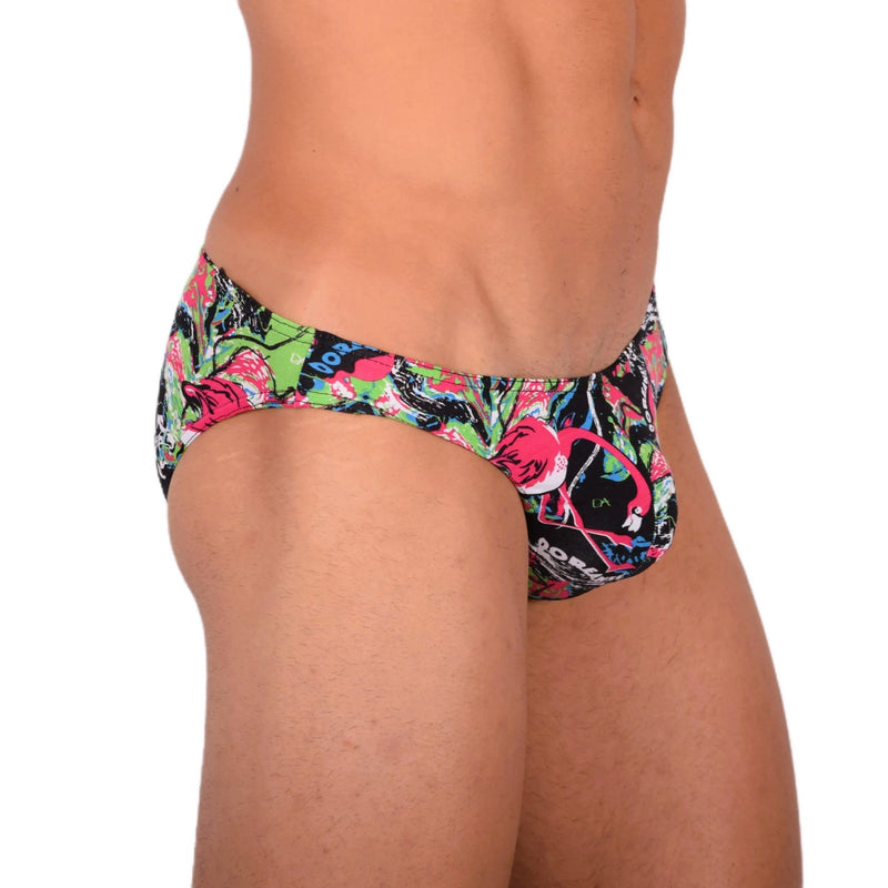Doreanse Flamingo Splash Paint Print Casual Brief Herren Slips Homme 1361 83