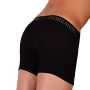 Doreanse mens Boxer Shorty Casual Cotton Blend Black 1767 64