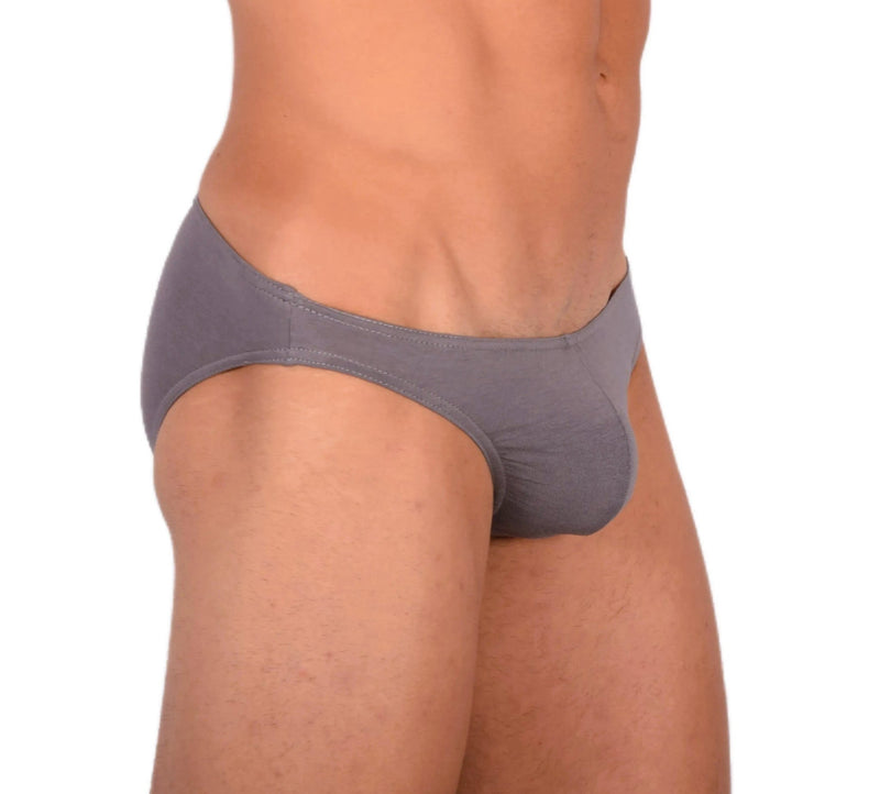 DOREANSE Mens Micro Briefs Sexy Fashion Cotton Modal Lycra Slip Gray 1281 138