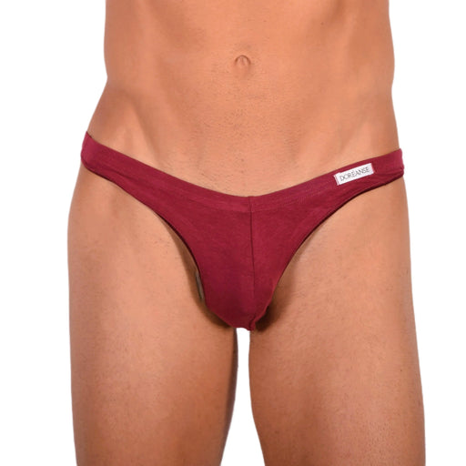 DOREANSE Mens String Underwear Euro Mens Thong Claret - Red 1392 9 - SexyMenUnderwear.com