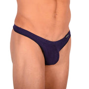 DOREANSE Mens Thongs Soft Cotton String Navy 1392 93