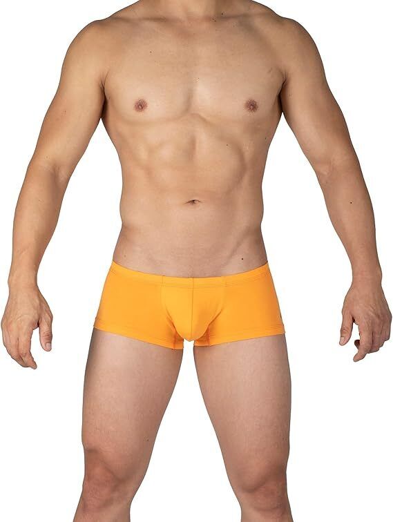 Duo Pack Two PRIVATE STRUCTURE Boxer Trunk Matt Black + Orange 4383 1116