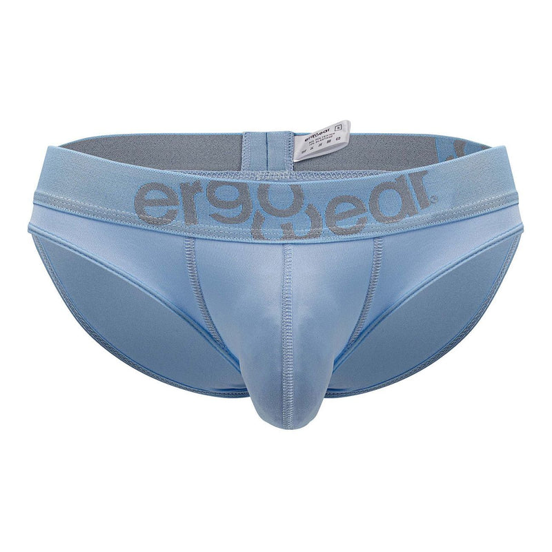 ErgoWear Bikini Brief HIP Low - Rise Stretchy Briefs Seamed Pouch Cool Blue 15037
