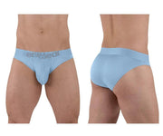 ErgoWear Bikini Brief HIP Low - Rise Stretchy Briefs Seamed Pouch Cool Blue 15034
