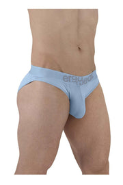 ErgoWear Bikini Brief HIP Low - Rise Stretchy Briefs Seamed Pouch Cool Blue 15032