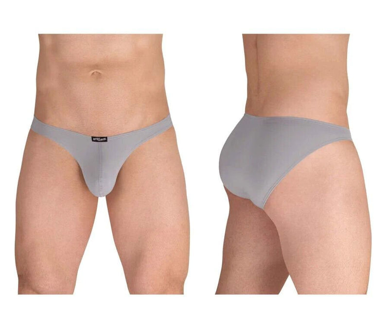ERGOWEAR Bikini - Brief X4D Seamed Pouch Low Rise Briefs Silver Gray 1592 911