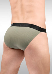 ErgoWear Bikini Briefs MAX Flow 3D Pouch Micro - Perforated Brief Smoke Green 16781