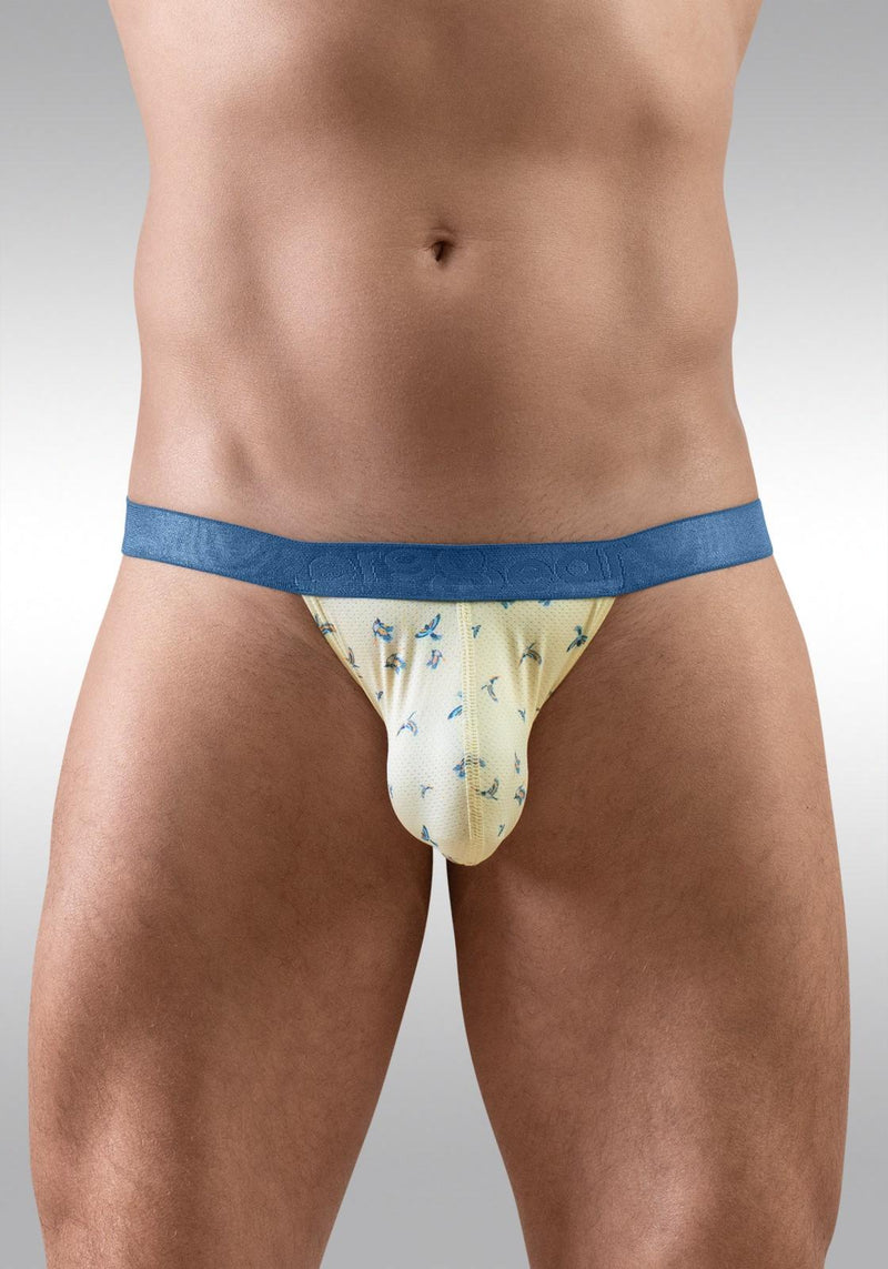 ErgoWear Bikini Briefs SLK SE Soft Micro Mesh 3D - Pouch in Vanilla Birds 1769 843
