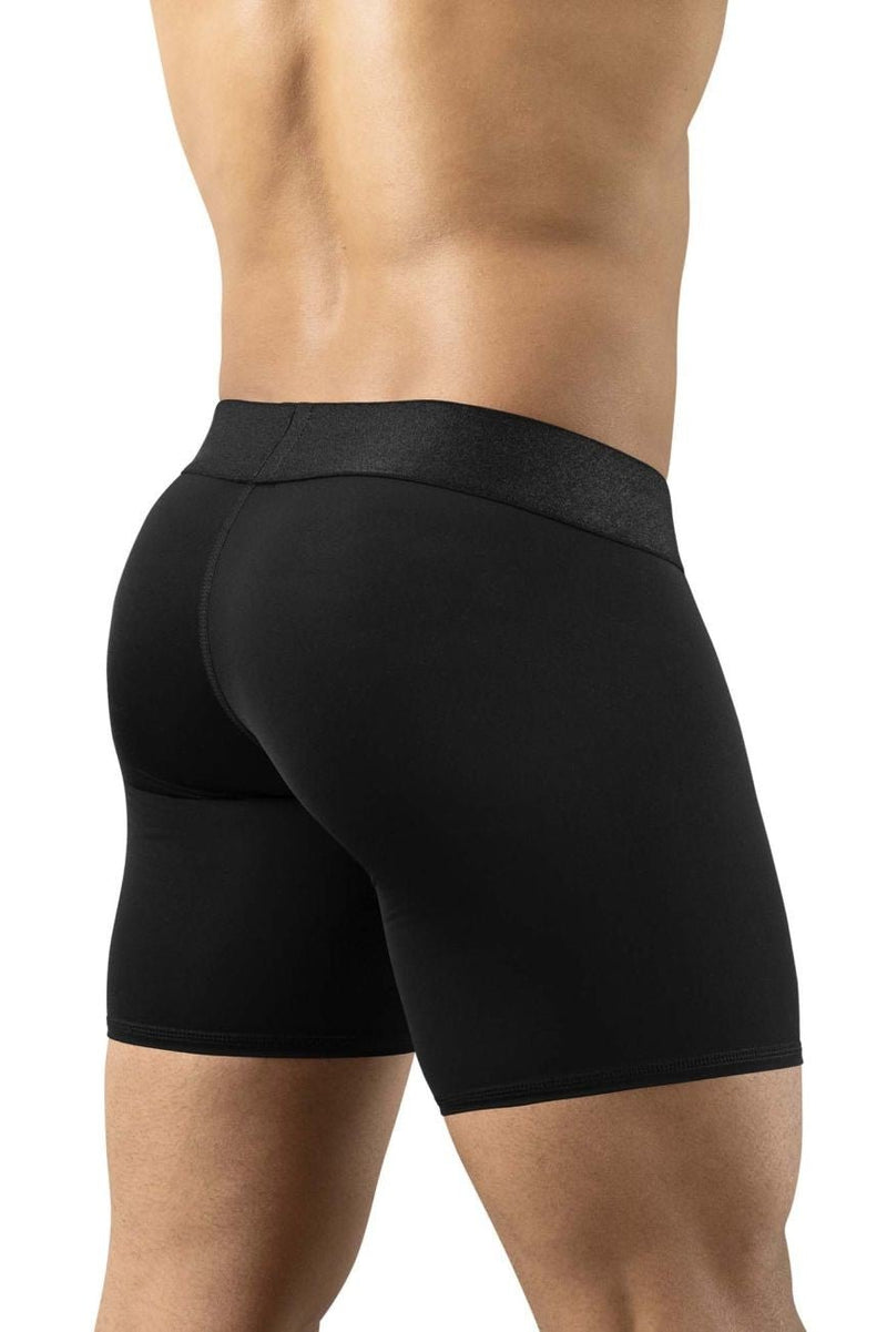 ErgoWear Boxer Briefs MAX Bold Stretchy Mid - Cut Long Boxer in Black 1749 104