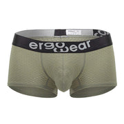 ErgoWear Boxer Trunks MAX Flow Micro Perforated Mesh in Smoke Green 16795