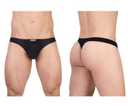 ErgoWear Cotton Thongs FEEL GR8 Pouch Lightweight Thong Black 1726 1215