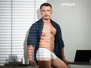 ErgoWear Cotton Trunk Feel GR8 Mini Boxer Snug Fit in White 1736 1253