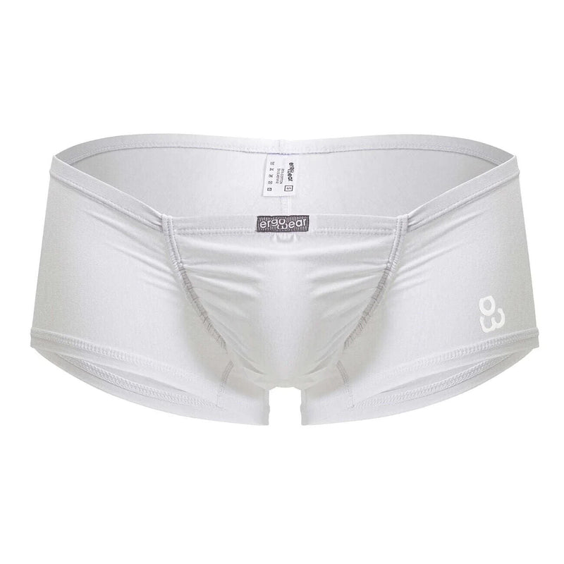 ErgoWear Cotton Trunk Feel GR8 Mini Boxer Snug Fit in White 1736 1257