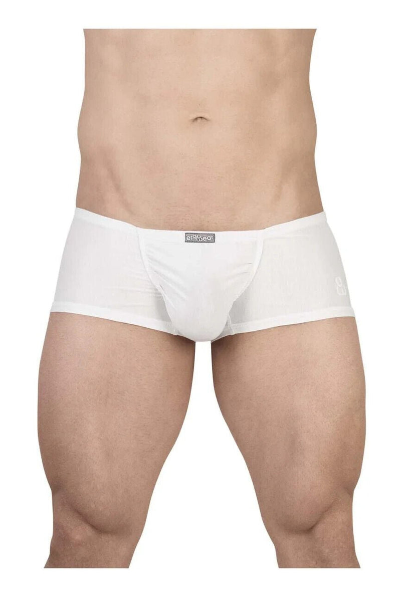 ErgoWear Cotton Trunk Feel GR8 Mini Boxer Snug Fit in White 1736 1255