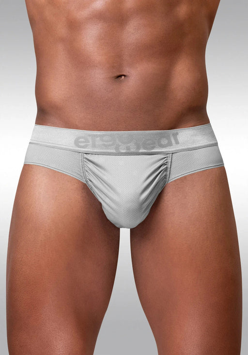 ErgoWear FEEL SE Briefs MicroMesh 4 - Way Stretch Adaptable Pouch Silver 1759 251