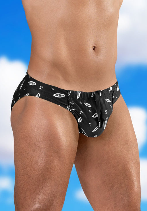 ErgoWear FEEL SW Swim Briefs Roomy Pouch Bikini - Cut in Black - Surfboard 17631