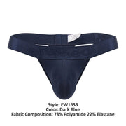 ErgoWear G - String MAX XX Stretchy Elastic Thongs in Dark Blue 16338