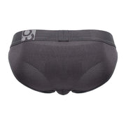 ErgoWear HIP Bikini Brief Stretchy Low - Rise Briefs Seamed Pouch Shark Gray 14945