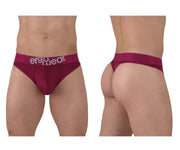 ErgoWear HIP Thong Stretchy Quick - Dry Soft MicroFibre Thongs in Plum Red 14992