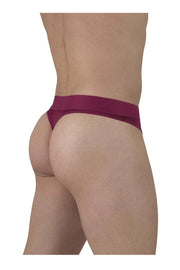 ErgoWear HIP Thong Stretchy Quick - Dry Soft MicroFibre Thongs in Plum Red 14993