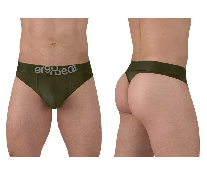 ErgoWear HIP Thongs Stretchy Quick - Dry Soft Microfibre Cypress Green Thong 14964