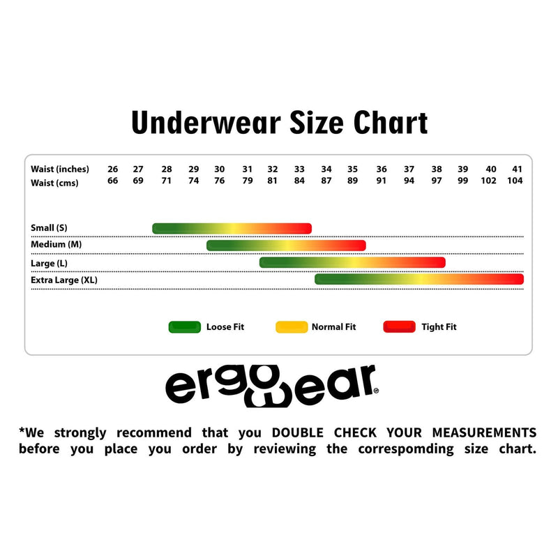 ErgoWear Long Boxer Briefs MAX Bold Stretchy Mid - Cut Boxer in Red 1745 107